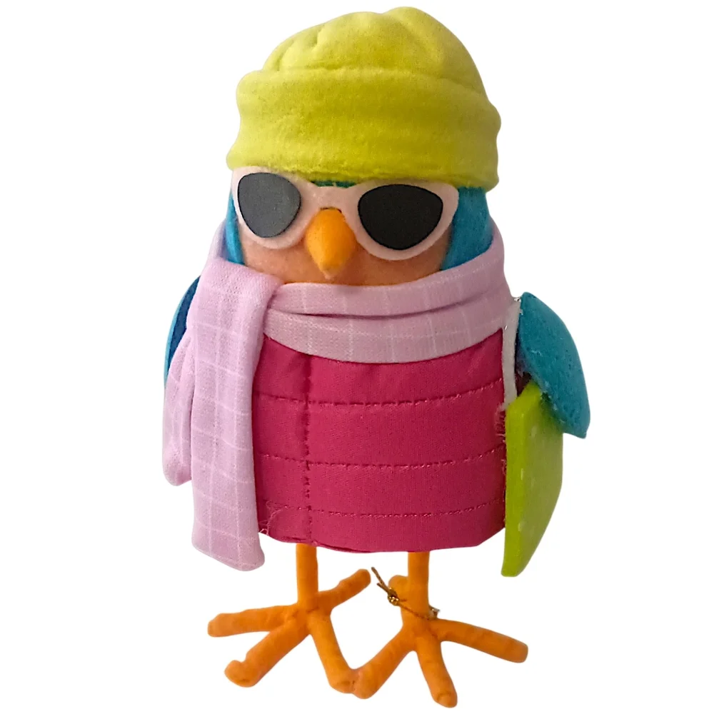 Target Featherly Friends Merry Bird Fabric Figure '24‎ Winter Holiday Wondershop